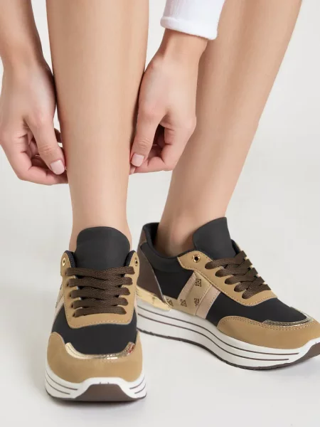 Damskie Sneakersy VELOXA BROWN