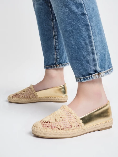 Espadryle Magika Złota
