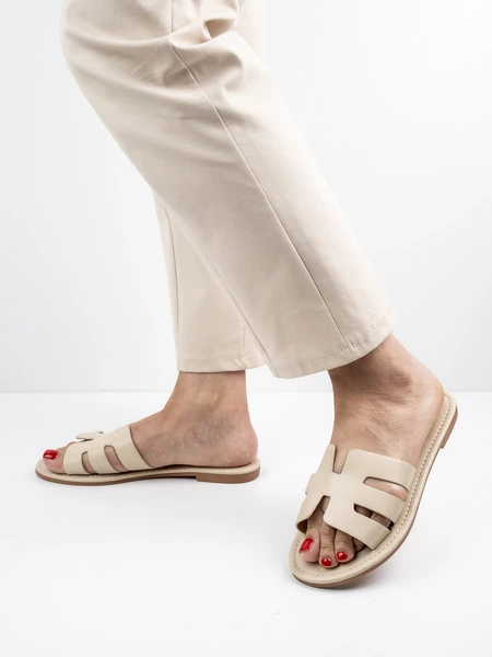 Klapki MILANO BEIGE