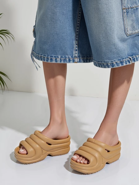 Damskie Klapki SERENA KHAKI