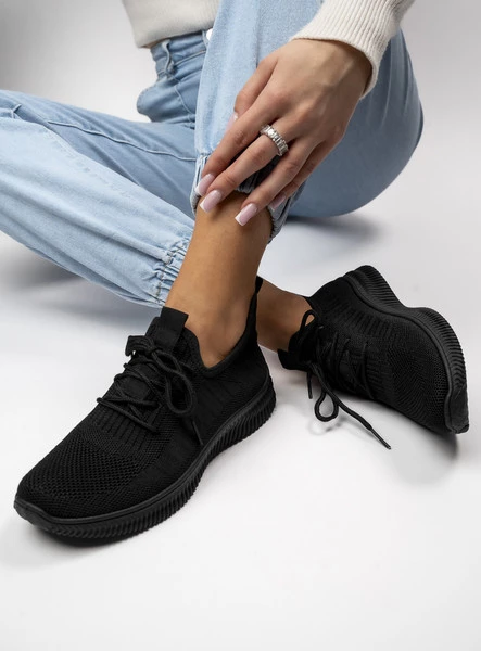 Damskie Sneakersy LINA BLACK – Minimalizm i Komfort na Co Dzień