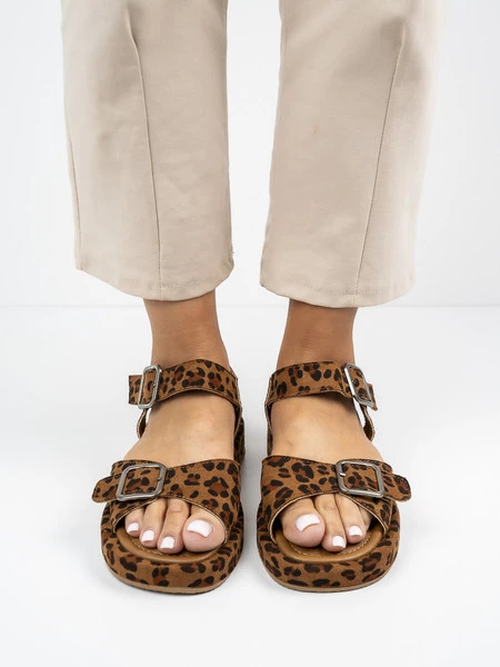 Buty damskie eleganckie w kolorze Leopard