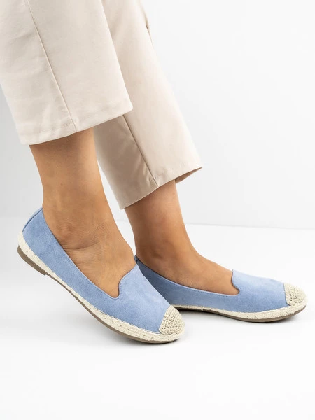 Modne espadryle damskie w kolorze Celeste