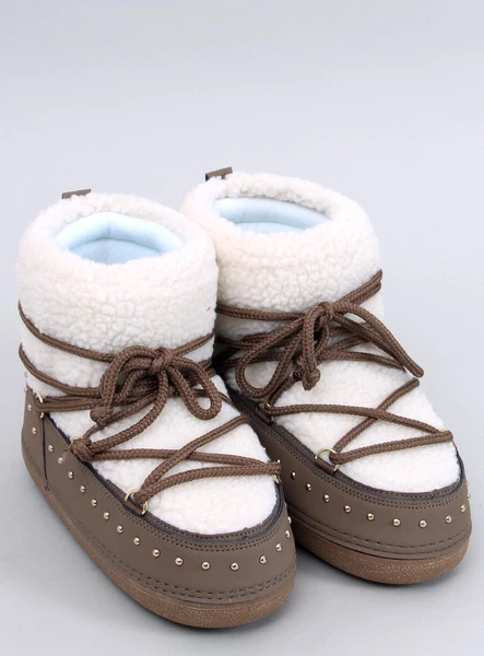 Śniegowce damskie z kożuszkiem PREND KHAKI