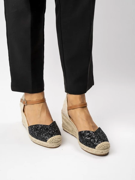 Damskie Espadryle BLACK