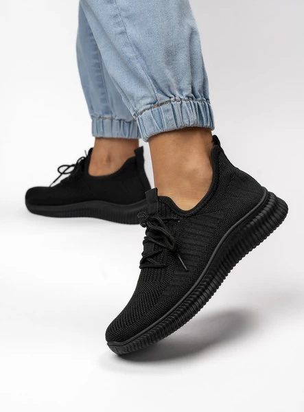 Damskie Sneakersy LINA BLACK – Minimalizm i Komfort na Co Dzień