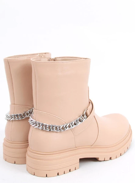 Botki z łańcuszkiem CINDY NUDE