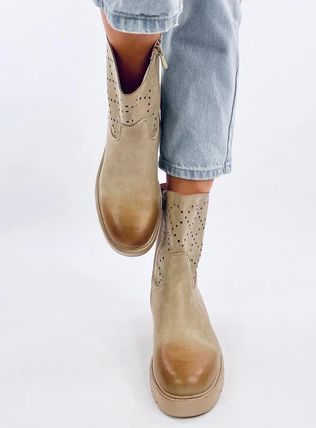 Botki ażurowe ISSEY GREEN