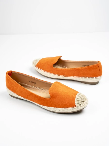 Modne espadryle damskie w kolorze Arancione