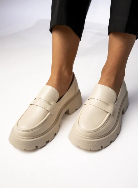 Damskie Mokasyny VIA GIULIA BEIGE