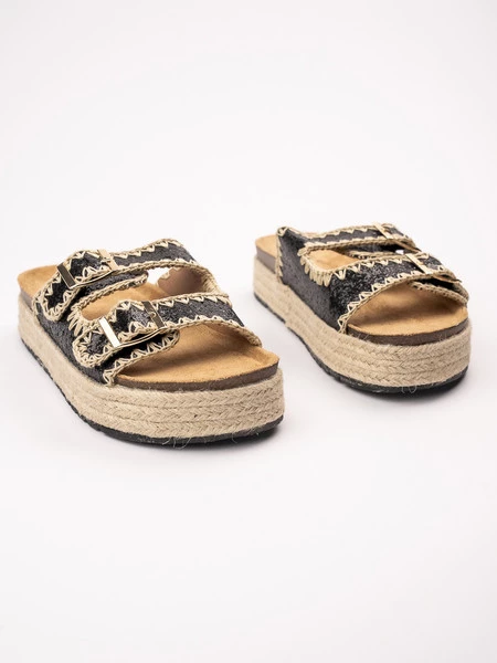 Damskie Klapki Livio BLACK