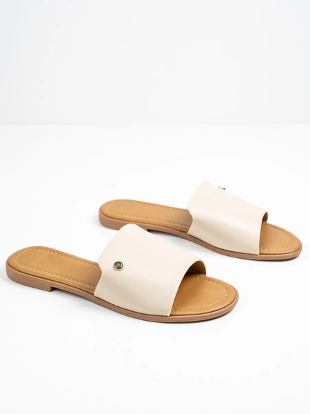 Klapki Marsylia w kolorze Beige