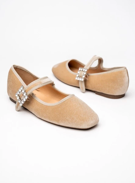 Damskie Baleriny FINDLAY – BEIGE 