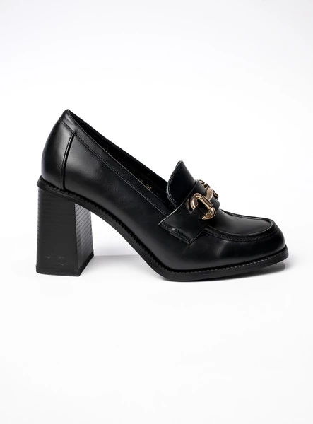 Damskie Mokasyny na Obcasie CASTELLA BLACK