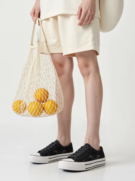 Damskie Trampki BANDANA BLACK