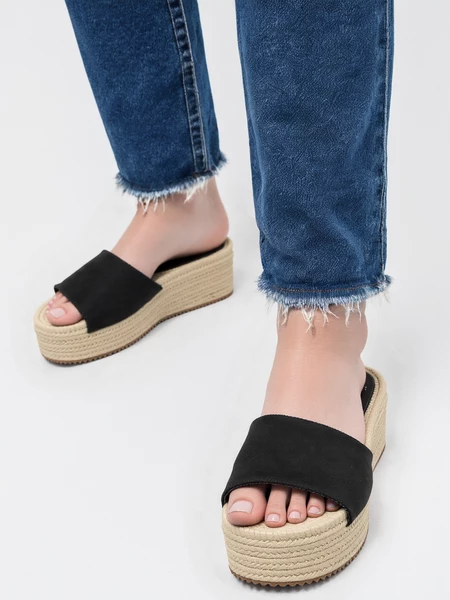 Damskie Klapki BLACK