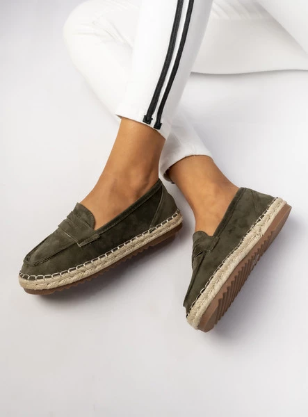 Damskie Mokasyny – Khaki LUMI GREEN