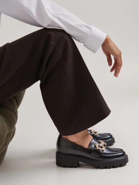 Damskie Mokasyny ELEGANZE BLACK