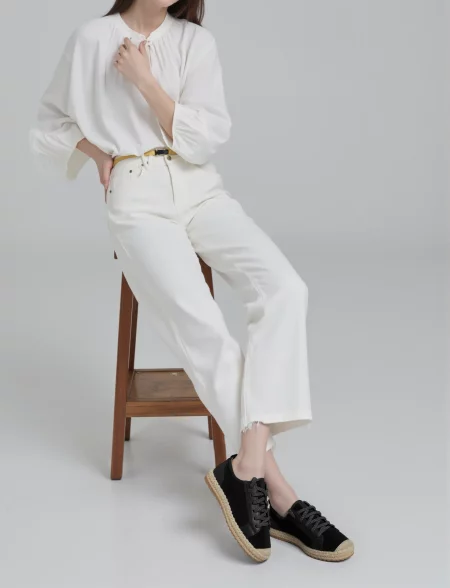 Damskie Espadryle NOIR LACE BLACK