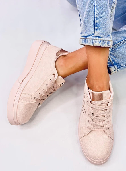 Sneakersy damskie pastelowe AKINS PINK