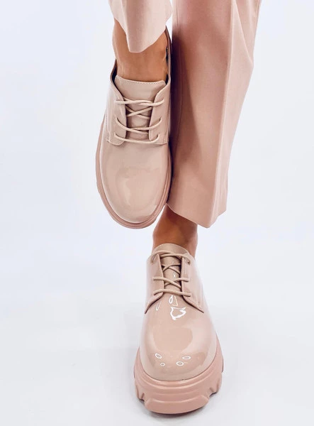 Mokasyny na wysokiej podeszwie PRAGMA NUDE