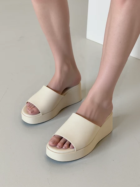 Klapki Luksusowe Minimal Offwhite