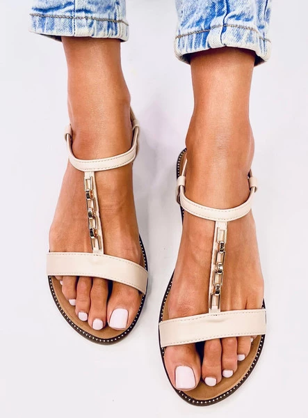 Sandałki damskie LUZZI BEIGE