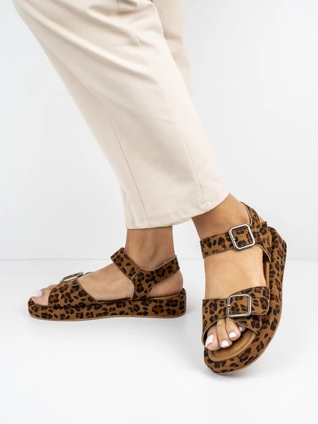 Buty damskie eleganckie w kolorze Leopard