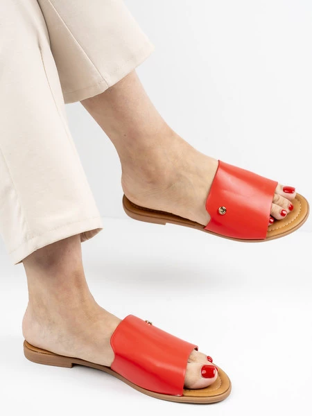 Klapki Marsylia w kolorze Red