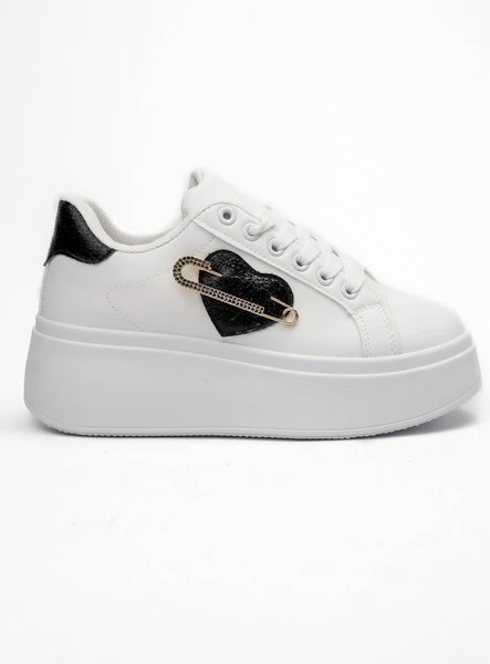 Damskie Sneakersy MIA WHITE/BLACK – Kontrastowy Design i Miejski Szyk