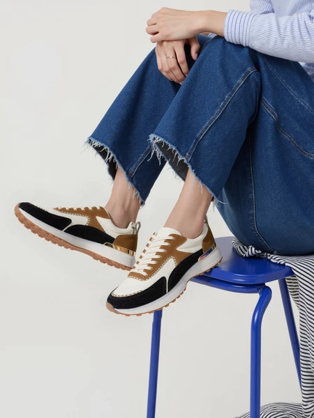 Damskie Sneakersy ARMY WHITE BLACK