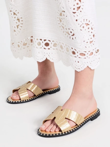 Damskie Klapki LIORA GOLD