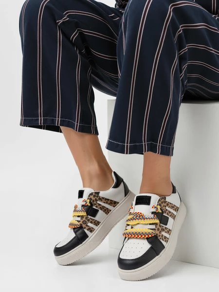 Damskie Sneakersy WEAVEX WH/BLACK 