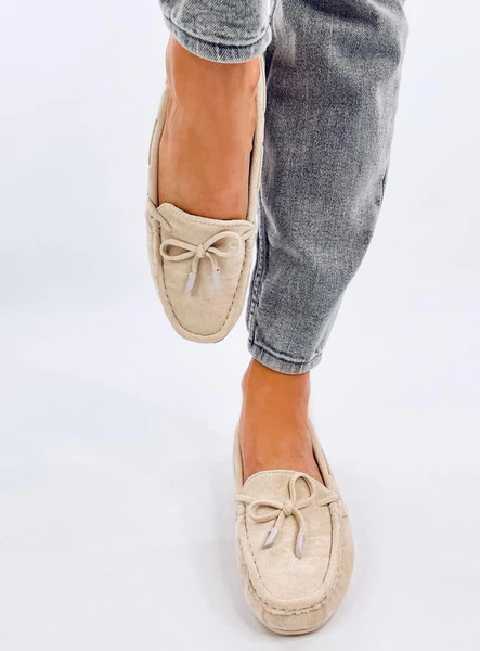 Mokasyny zamszowe WARDS BEIGE