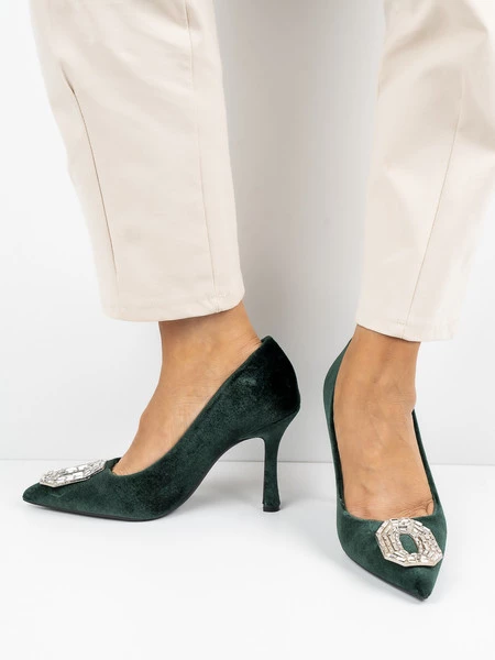 Czółenka Emily w kolorze Green