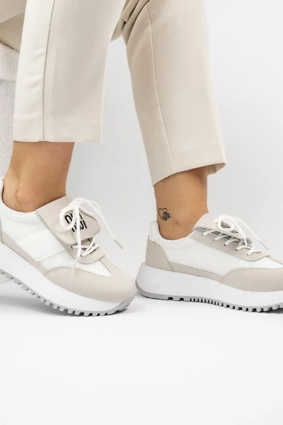 Damskie Sneakersy FLOW WHITE