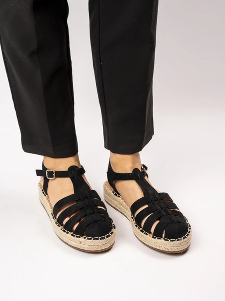 Sandały Espadryle Elegantria BLACK