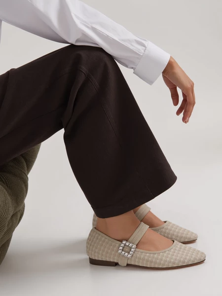 Damskie Baleriny ELIORA – BEIGE