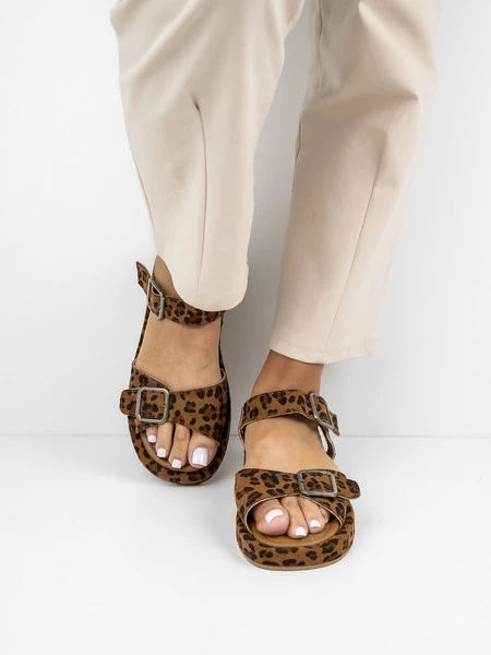 Buty damskie eleganckie w kolorze Leopard