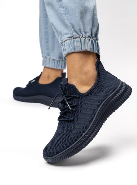 Damskie Sneakersy LINA NAVY – Sportowy Minimalizm i Codzienna Lekkość