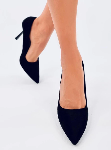 Szpilki damskie zamszowe CAMERIN BLACK