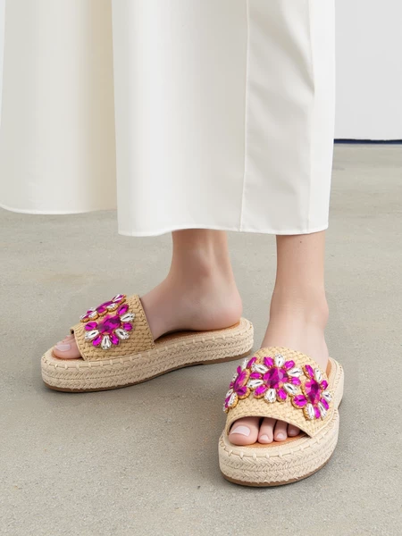 Damskie Klapki DIVAGLAM FUSHIA