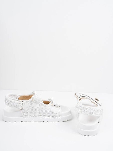 Modne Sandały damskie - Solarie White