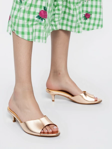 Damskie Klapki KARA CHAMPAGNE