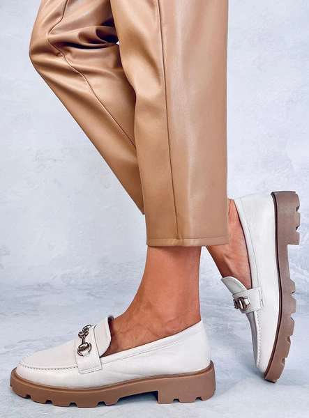 Mokasyny z myszką Miki MOUSE BEIGE