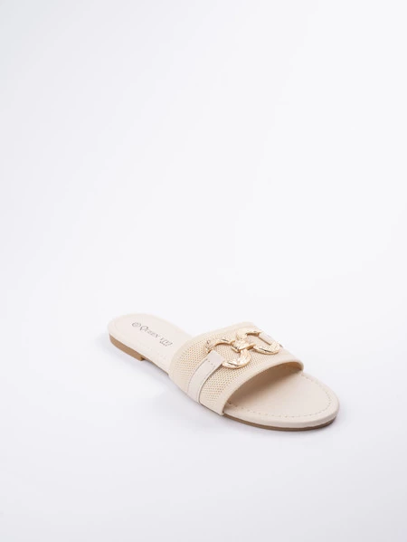 Espadryle damskie eleganckie w kolorze Beige
