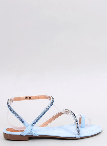 Sandałki japonki z cyrkoniami AYLESS BLUE