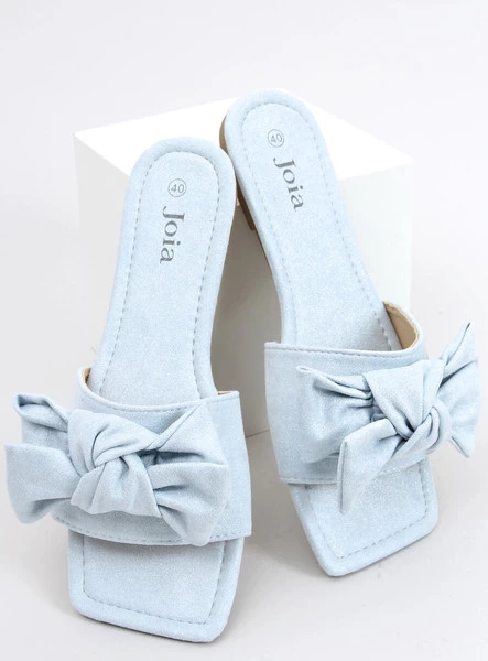 Klapki z kwadratową podeszwą NISHA BLUE