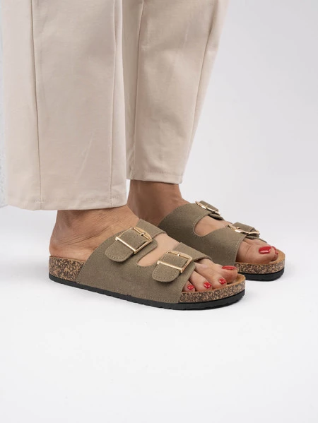 Botki damskie eleganckie w kolorze Green