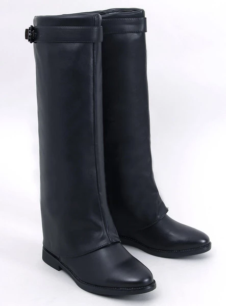 Kozaki z podwójną cholewką ANNSE BLACK